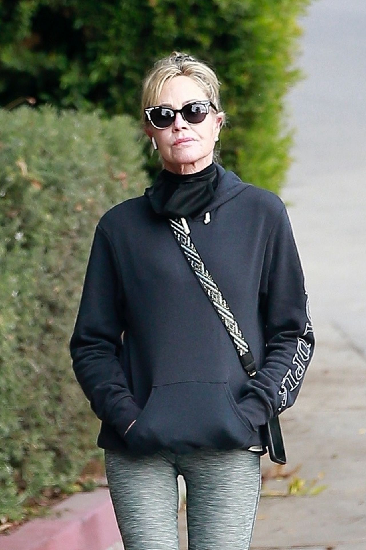 Melanie Griffith - Walk Around Her Neighborhood in Beverly Hills 12/13