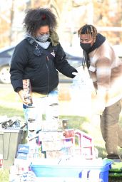 Naomi Osaka - Distributing Free Toys and Gifts to Children Before Christmas Eve in Temple Hills, Maryland 12/23/2020