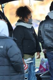 Naomi Osaka - Distributing Free Toys and Gifts to Children Before Christmas Eve in Temple Hills, Maryland 12/23/2020