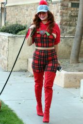 Phoebe Price - Walking Her Dog in LA 12/27/2020