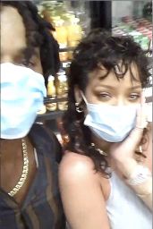 Rihanna at a Gas Station in Barbados 12/20/2020