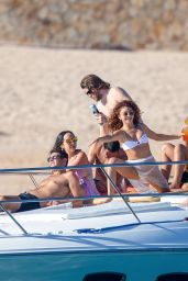 Sarah Hyland in High-Rise Bikini on a Boat in Cabo San Lucas 12/02/2020