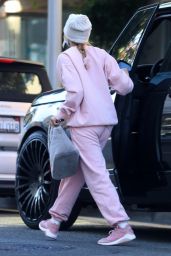 Sofia Richie in a Pink Sweat Outfit - Beverly Hills 12/03/2020