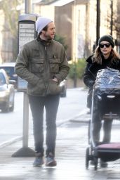 Sophie Cookson With Her Newborn Baby - London 12/19/2020