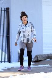 Teresa Giudice - Leaving the Jym in New Jersey 12/21/2020