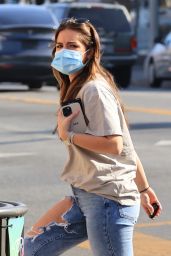 Addison Rae in Ripped Jeans - West Hollywood 01/04/2021