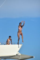 Alessandra Ambrosio in a Bikini on a Yacht in Florianópolis 01/01/2021