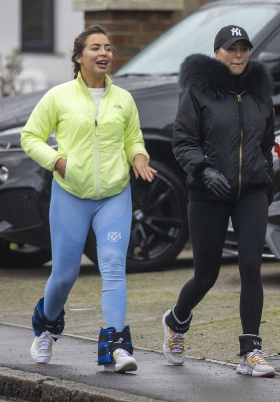 Amber Turner Wearing Weighted Ankle Weights - Chigwell, Essex 01/20/2021