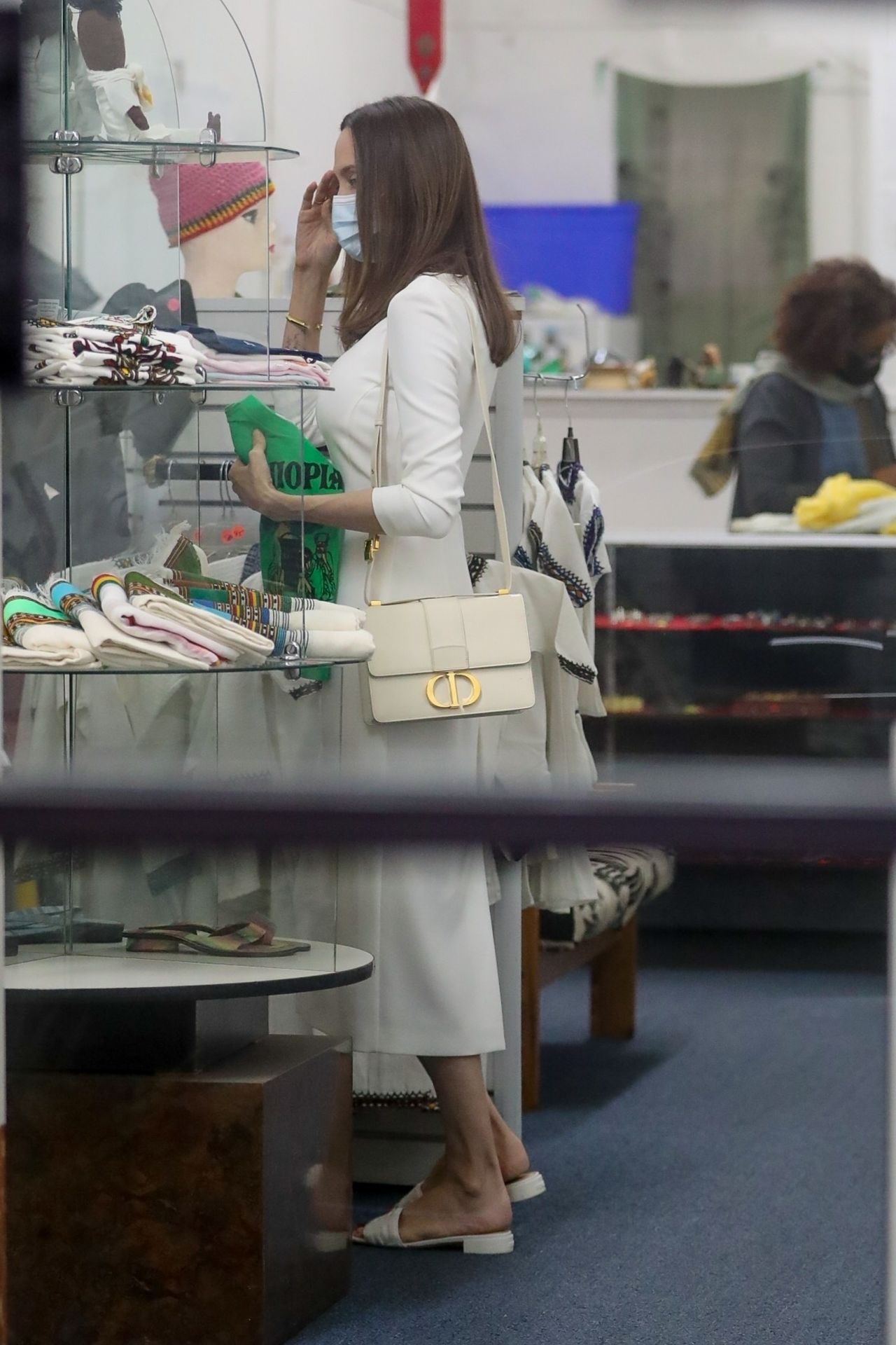 Angelina Jolie - Shopping at Ethiopian Design in Los ...