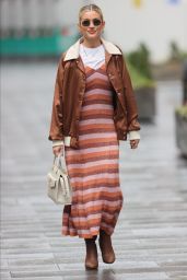 Ashley Roberts in a Kate Spade NY Dress, Nasty Gal jacket and Kurt Geiger Boots - London 01/12/2021
