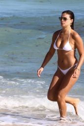 Brooks Nader in a Bikini on the Beach in Miami 12/31/2020