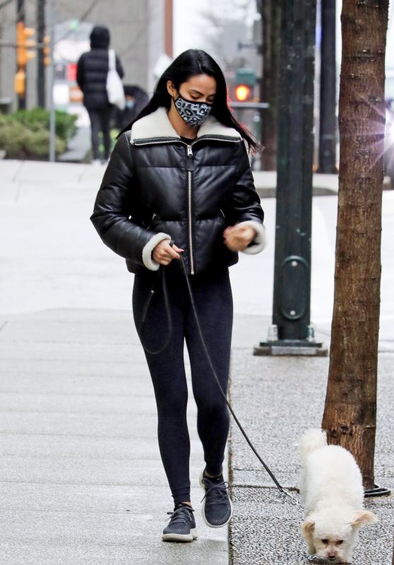 Camila Mendes - Walking Her Dog in Vancouver 01/30/2021