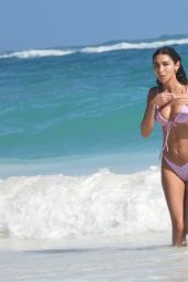 Chantel Jeffries in a Bikini - Beach in Tulum 01/02/2021