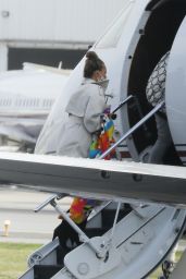 Chrissy Teigen - Boarding a Private Jet in LA 01/19/2021