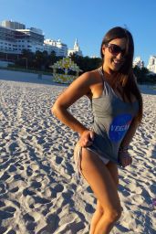 Claudia Romani at Miami Beach 01/11/2021