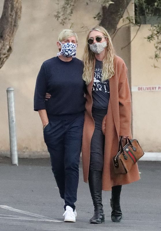 Ellen DeGeneres and Portia De Rossi in Montecito 01/05/2021