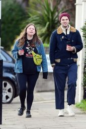 Hannah Murray and Nicholas Hoult - Out in Primrose Hill 01/02/2021