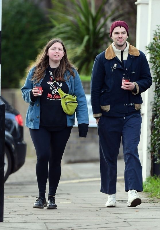 Hannah Murray and Nicholas Hoult - Out in Primrose Hill 01/02/2021