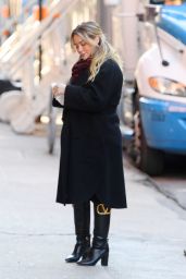 Hilary Duff - "Younger" Set in NYC 01/28/2021