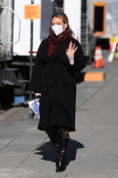 Hilary Duff - "Younger" Set in NYC 01/28/2021