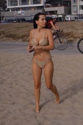Iva Kovacevic in a Bikini on Election Eve in LA 01/19/2021
