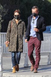 Jordana Brewster at Cafe Luxe in Brentwood 01/06/2021