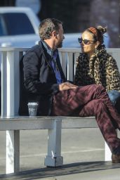 Jordana Brewster at Cafe Luxe in Brentwood 01/06/2021