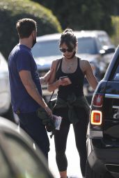 Jordana Brewster in Gym Ready Outfit - West Hollywood 01/20/2021