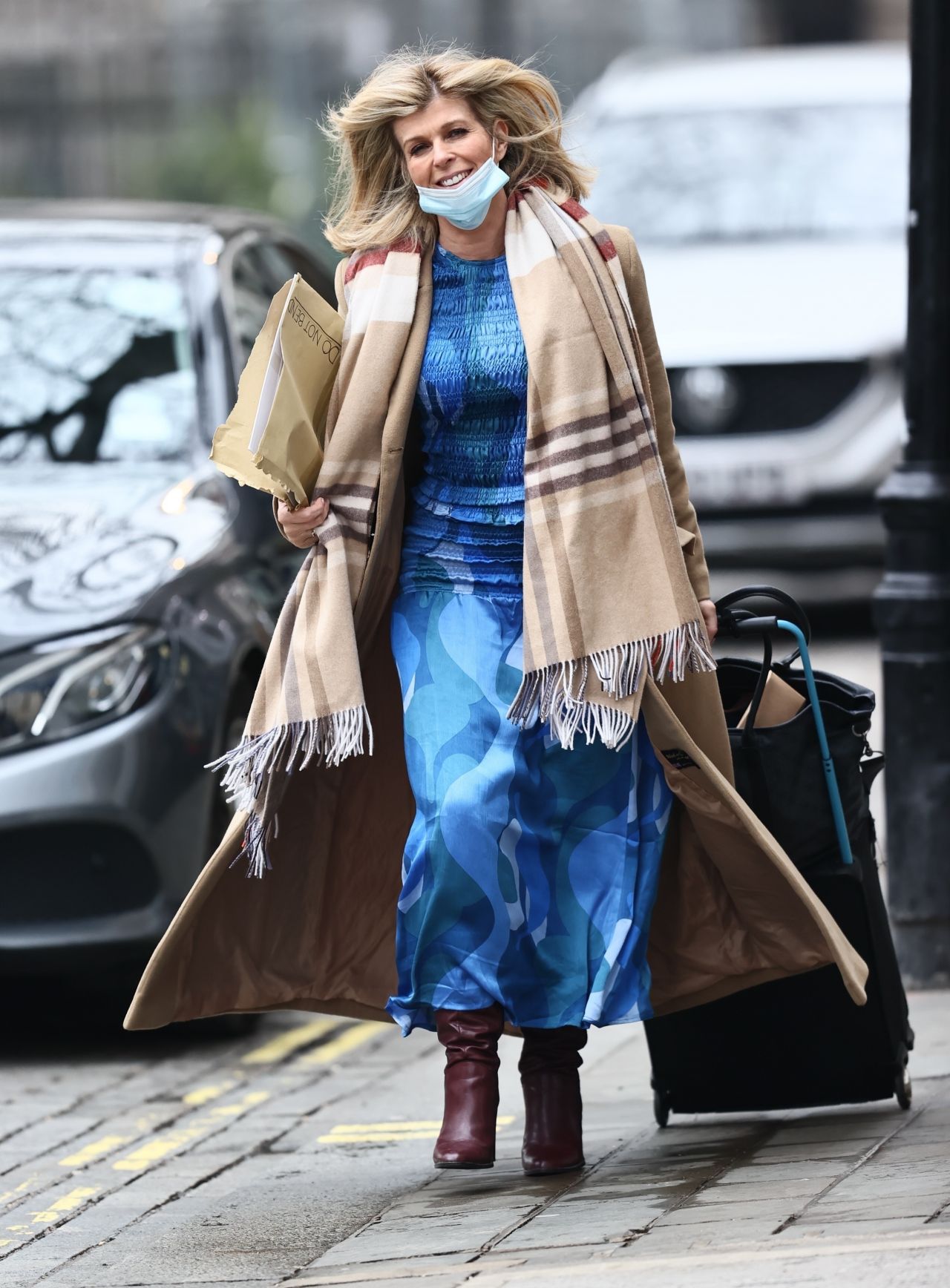 Kate Garraway in Blue Dress - London 01/08/2021 • CelebMafia