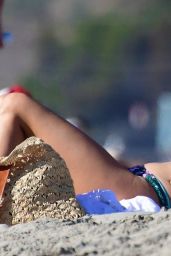 Kelly Rohrbach in a Bikini at the Beach in Santa Monica 01/17/2021