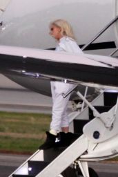 Lady Gaga - Flies Back From the Presidential Inauguration in Washington DC 01/20/2021