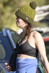 Lena Headey and Boyfriend Marc Menchaca -Out in Hollywood 01/20/2021