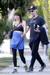 Lena Headey and Boyfriend Marc Menchaca -Out in Hollywood 01/20/2021