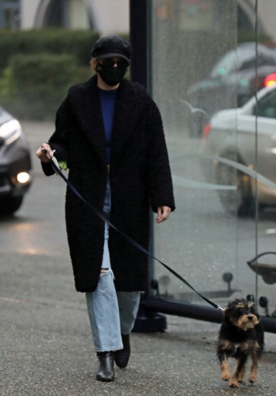 Lili Reinhart - Walking Her Dog in Vancouver 01/30/2021