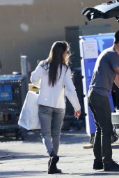 Lily Collins at a Recycling Center in LA 01/13/2021