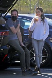 Lily Collins at a Recycling Center in LA 01/13/2021