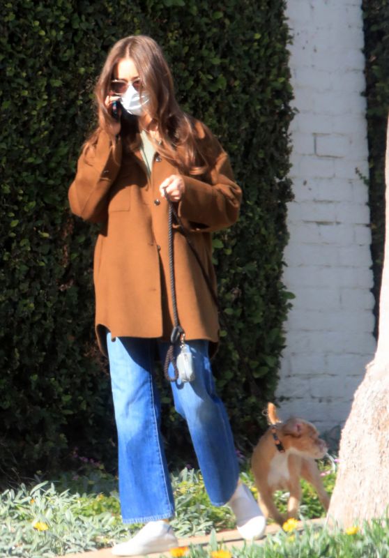 Lily Collins - Morning Stroll in LA 01/13/2021