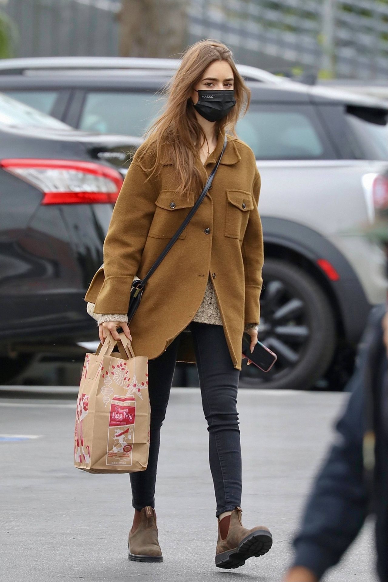 Lily Collins - Shopping at Trader Joe s in LA 01 28 2021 