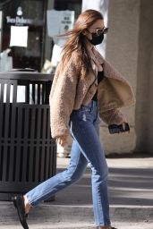 Lily Collins - Shops for Jewerly in Beverly Hills 01/11/2021