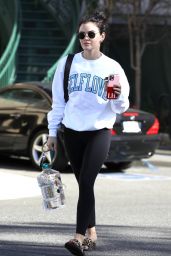 Lucy Hale in Casual Outfit 01/18/2021