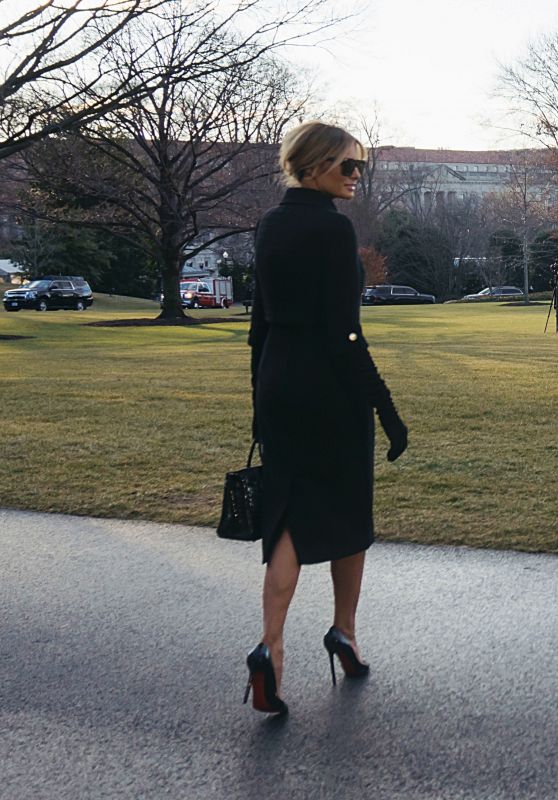 Melania Trump - Departing From the White House in Washington DC 01/20/2021