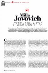 Milla Jovovich - Fotogramas Magazine January 2021 Issue