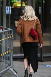 Mollie King - Arrives Back at BBC Radio One Studios in London 01/04/2021