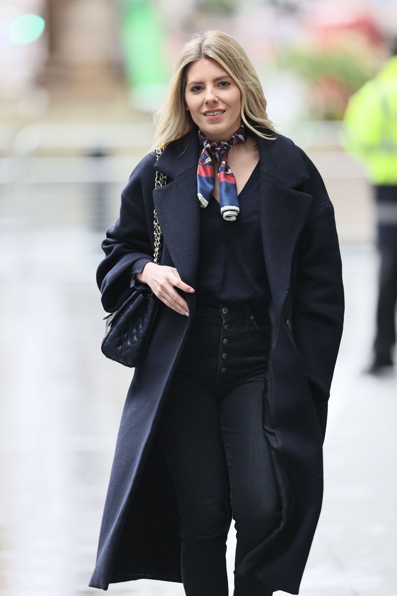 Mollie King in Denim and a Silk Scarf - London 01/16/2021 ...