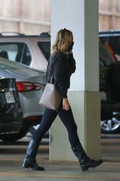 Molly Sims in Tights and Boots - Santa Monica 01/28/2021