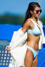 Montana Brown in a Light Blue Swimsuit - Barbados 12/31/2020