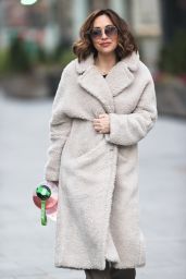 Myleene Klass in Fleece Coat - London 01/09/2021