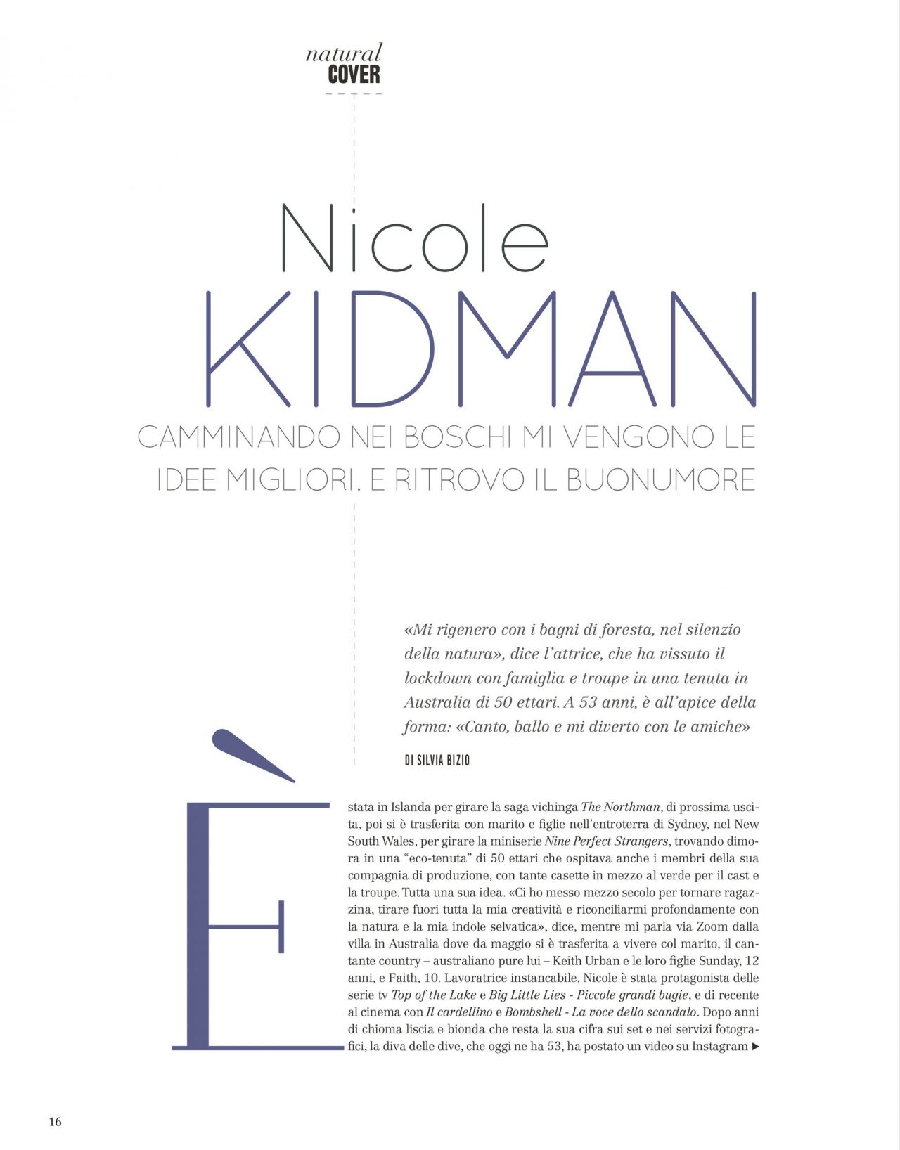 Nicole Kidman - Natural Style Magazine November 2020 Issue • CelebMafia
