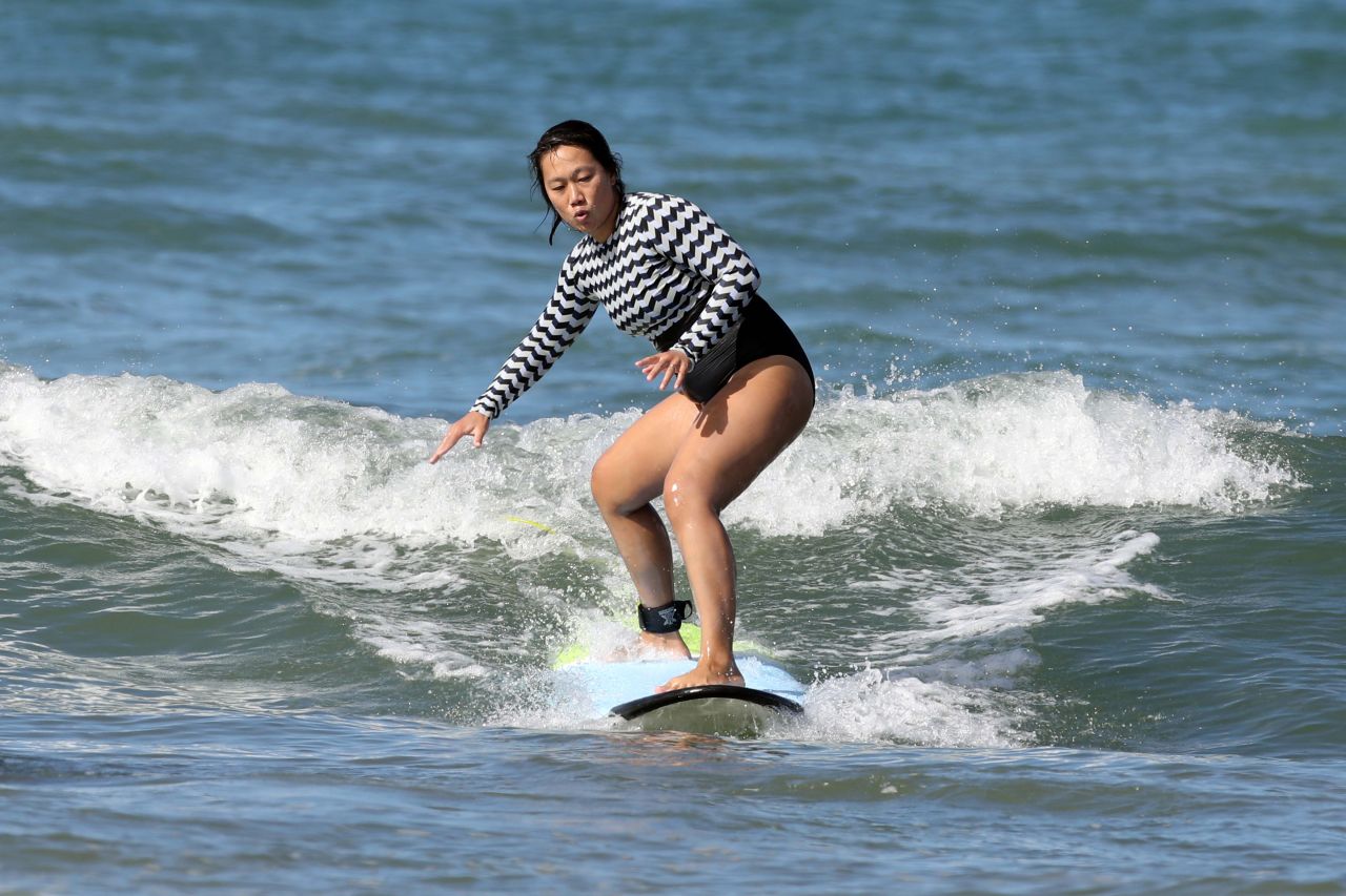 Priscilla Chan - Surfing in Hawaii 01/06/2021.