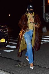 Rihanna Night Out Style - New York City 01/19/2021